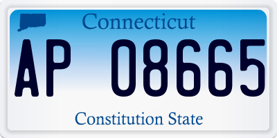 CT license plate AP08665