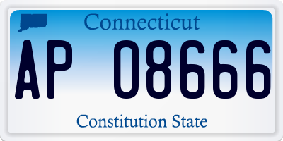 CT license plate AP08666