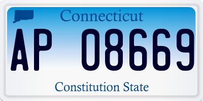 CT license plate AP08669