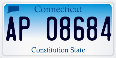 CT license plate AP08684