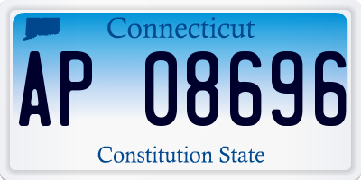 CT license plate AP08696