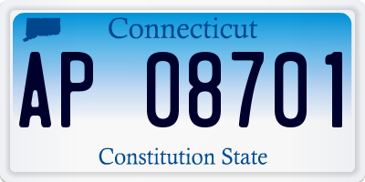 CT license plate AP08701