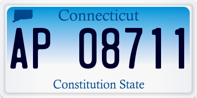 CT license plate AP08711