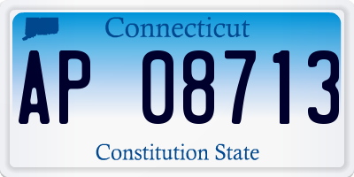 CT license plate AP08713