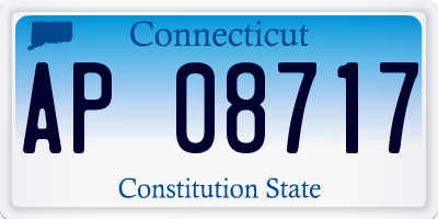 CT license plate AP08717