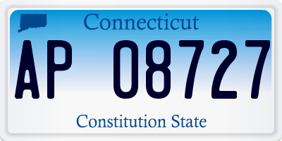 CT license plate AP08727