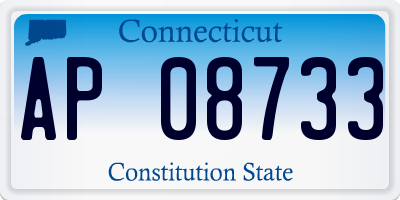 CT license plate AP08733