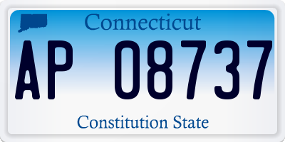 CT license plate AP08737