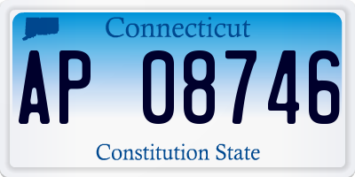 CT license plate AP08746