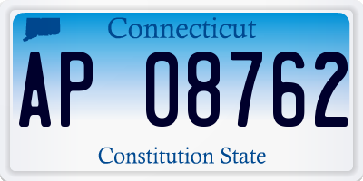CT license plate AP08762