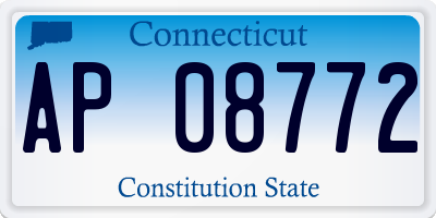 CT license plate AP08772