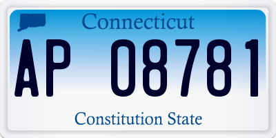 CT license plate AP08781