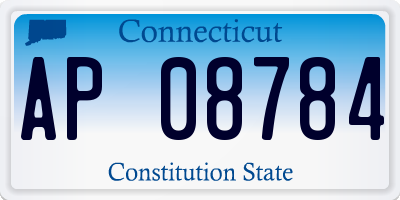 CT license plate AP08784