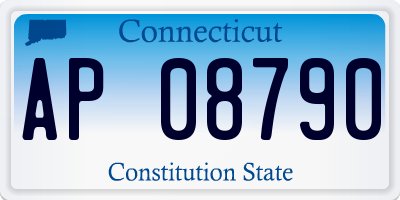 CT license plate AP08790