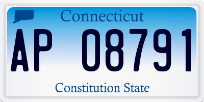 CT license plate AP08791