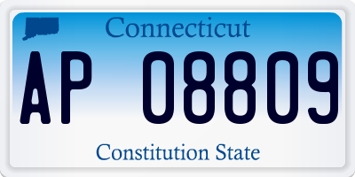 CT license plate AP08809