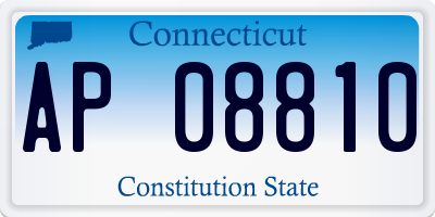CT license plate AP08810