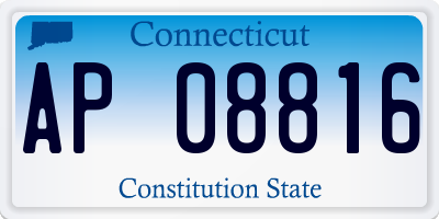 CT license plate AP08816