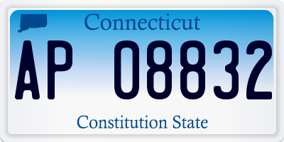 CT license plate AP08832