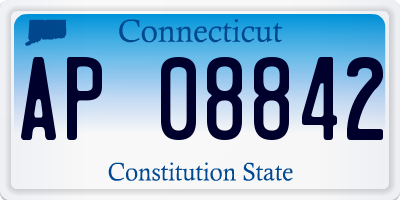 CT license plate AP08842