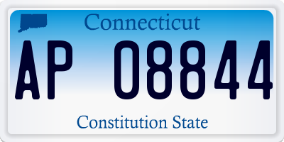 CT license plate AP08844