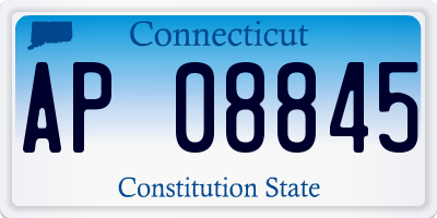 CT license plate AP08845