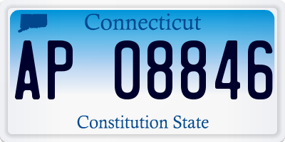 CT license plate AP08846
