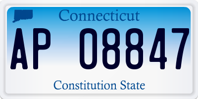 CT license plate AP08847