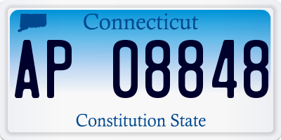CT license plate AP08848