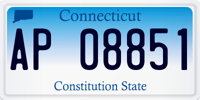 CT license plate AP08851