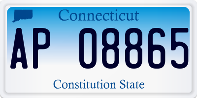 CT license plate AP08865