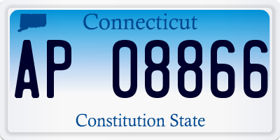 CT license plate AP08866