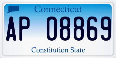 CT license plate AP08869
