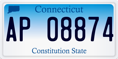CT license plate AP08874