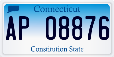 CT license plate AP08876