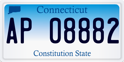 CT license plate AP08882