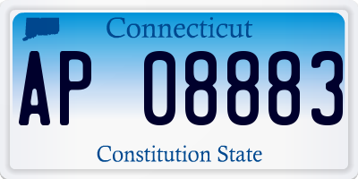 CT license plate AP08883