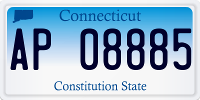 CT license plate AP08885