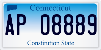 CT license plate AP08889