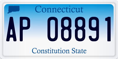 CT license plate AP08891