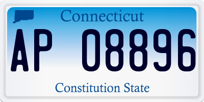 CT license plate AP08896