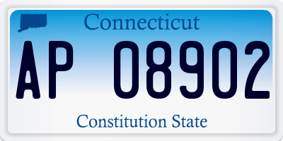 CT license plate AP08902