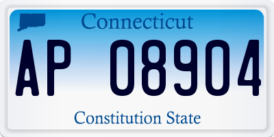 CT license plate AP08904