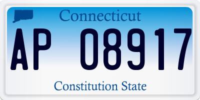 CT license plate AP08917