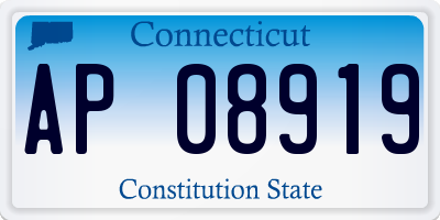 CT license plate AP08919