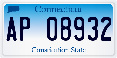 CT license plate AP08932
