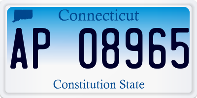 CT license plate AP08965
