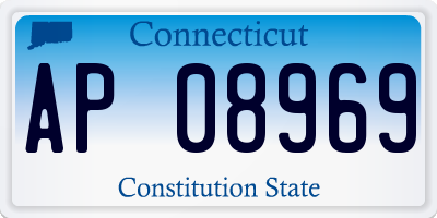 CT license plate AP08969
