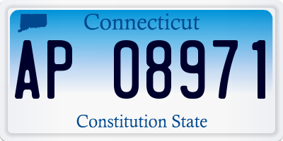 CT license plate AP08971