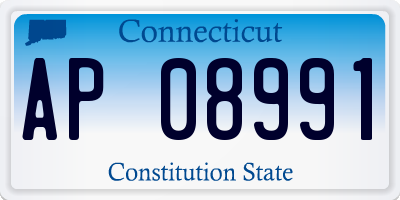 CT license plate AP08991
